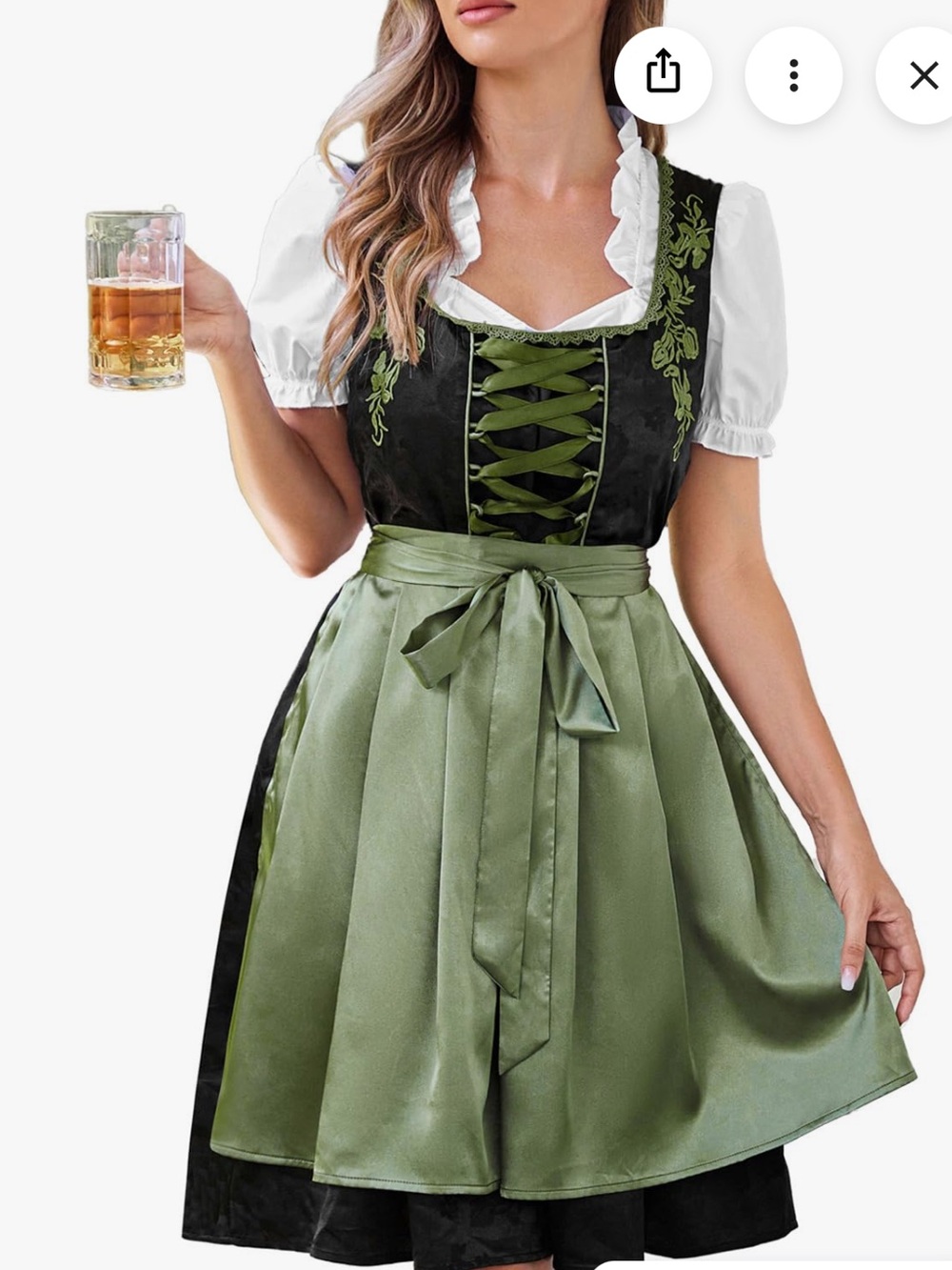 Scarlet Darkness Oktoberfest maiden dress